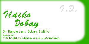 ildiko dobay business card